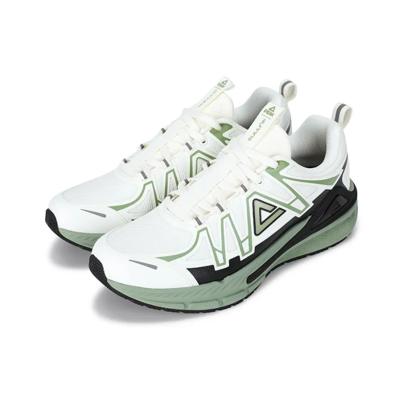 PEAK State Extreme 5.0 Running Shoes Men Low Top Ecru/Fruit Green-2