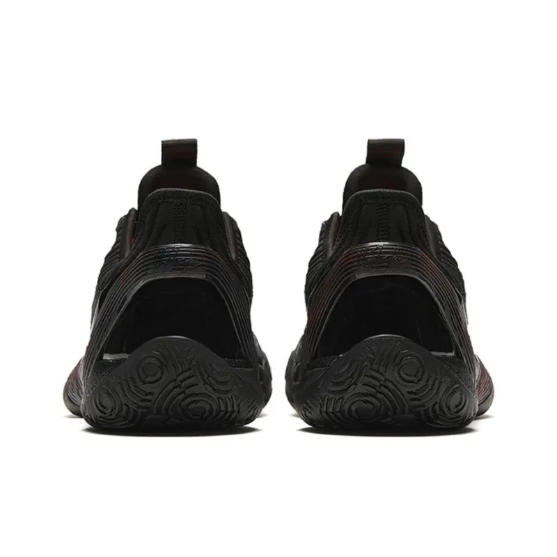 Anta Three-point Rain1.0 Dark Flame Ice And Fire Cushioning Breathable Low-Top Basketball Shoes Men's Black-4