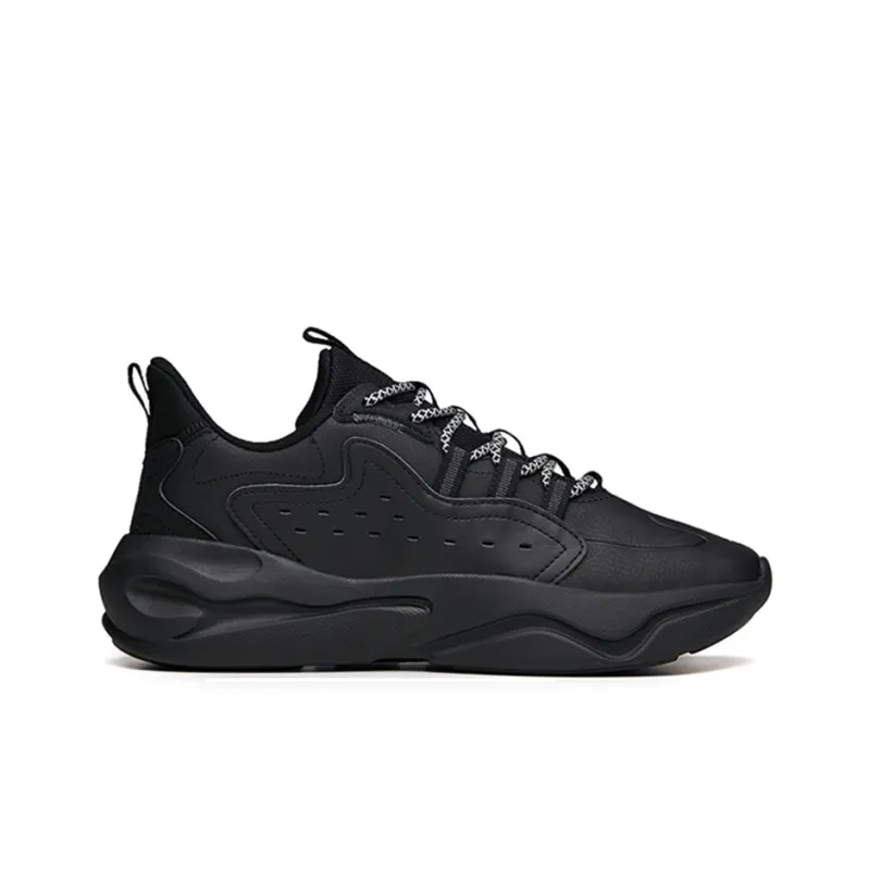 Anta Chao Worship 2.0 Low Top Casual Shoes Men's Pure Black-1