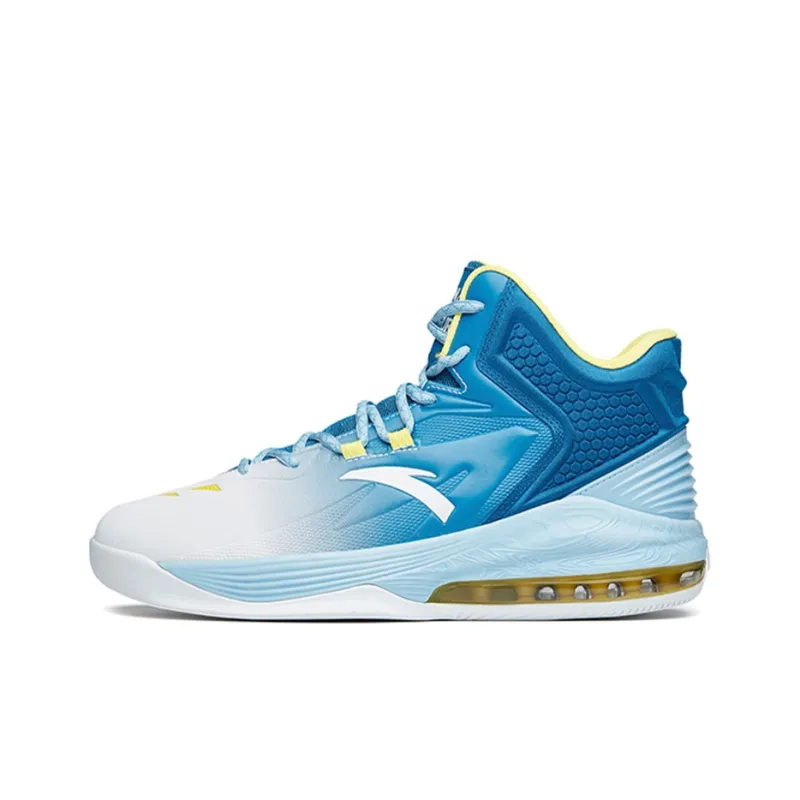 ANTA KT3 Basketball Shoes Men Mid Top Distant Mountain Blue/ANTA White/Jelly Yellow-0