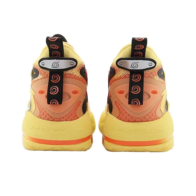 Anta Berserk 3 Durable Breathable High-Top A-Flashedge Basketball Shoes Yellow Red-4