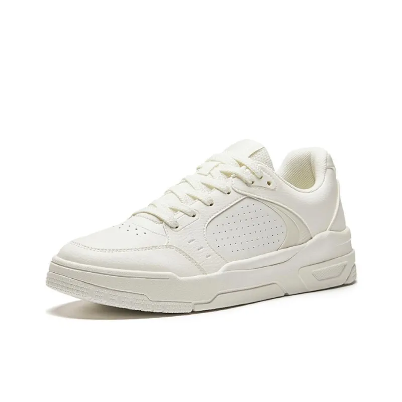 Anta 982GZ Cushioned Wear Resistant Breathable Low Top Skateboard Shoes Men's White-1