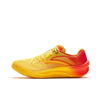 Anta Asphalt Road Fighter 2.0 Cushioning Wear Resistant Rebound Low Top Running Shoes Men's Yellow Orange