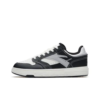 Anta Street Naughty Anti Slip Wear Resistant Low Top Skateboard Shoes Women's Black White Gray