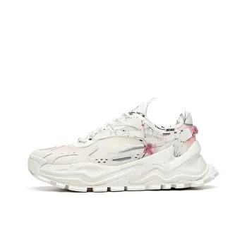 HUAMULAN x Anta Hot Cushioning Anti Slip And Wear Resistant Chunky Sneakers Women's White Pink