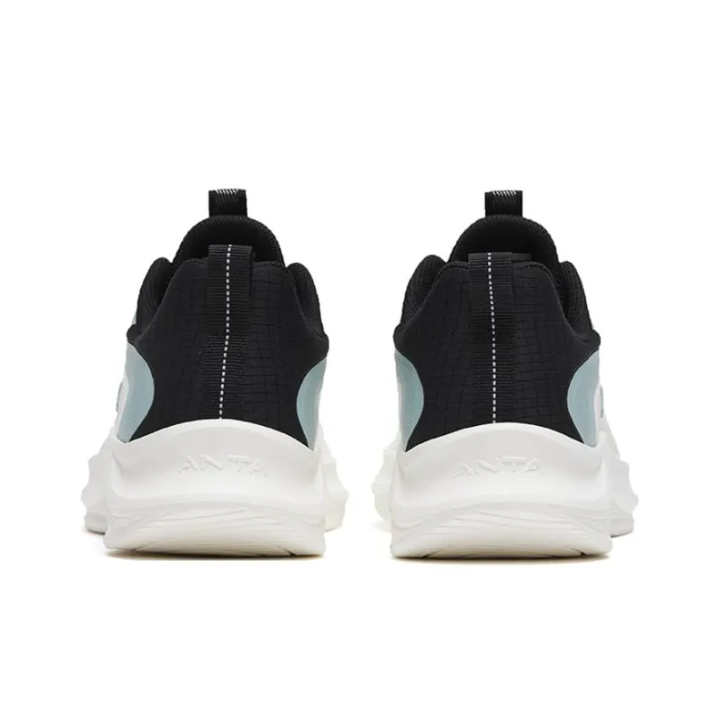 Anta Walk Cushioning Low Top Casual Running Shoes Men's White Black Blue-3