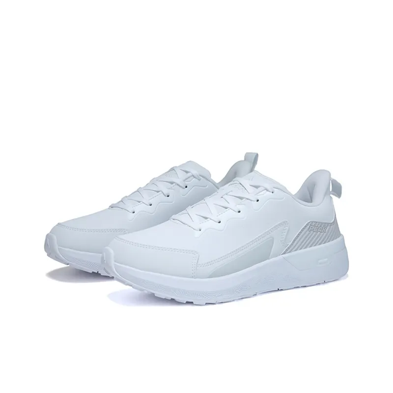 PEAK Taichi Low Top Running Shoes Men's White Gray-3