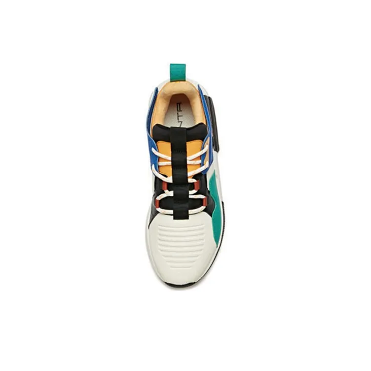 Anta Magic Cube Low Top Running Shoes Men's White Orange Black-3