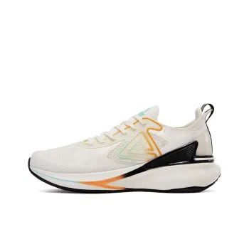 PEAK State Pole 6.0 Cushioned Wear Resistant Coverage Low Top Running Shoes Men's Canvas White