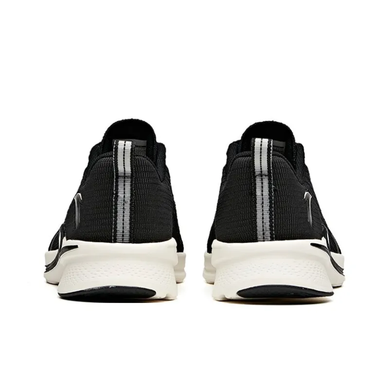 Anta Hydrogen Run II Breathable Lightweight Cushioning Low Top Running Shoes Women's Black-3