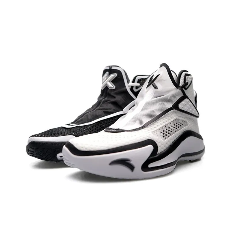 ANTA Kt5 Basketball Shoes Men High Top Black/White-2