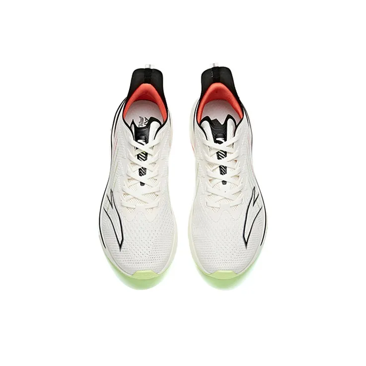 Anta MACH Mach 1.0 Low-Top Running Shoes Men's White Black Orange-3