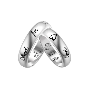 GUCCI 925 Sterling Silver Rings Unisex