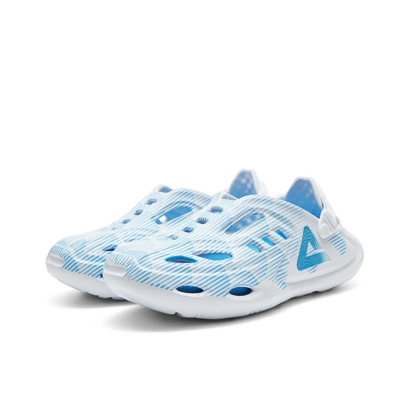 PEAK Guochuang Collection Taichi Clogs Tourism, Grain Rain Sandal Men's Sky Blue-2