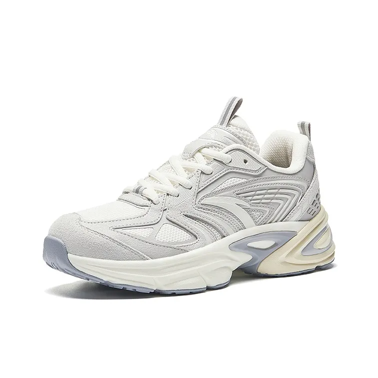 Anta Millennium Glacier Height Increasing Low Top Casual Shoes Women's Cumulus Gray-1