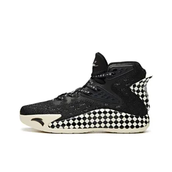 Anta KT5 High Top Performance Basketball Shoes Men's Black White