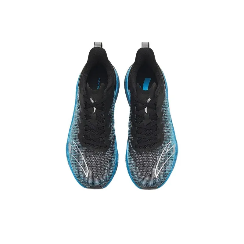 Anta MACH 3.0 Abrasion Resistant Low Top Running Shoes Men's Black Blue-3