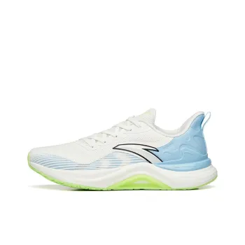 Anta 2.5 Breathable Lightweight Low Top Running Shoes Men's White Blue