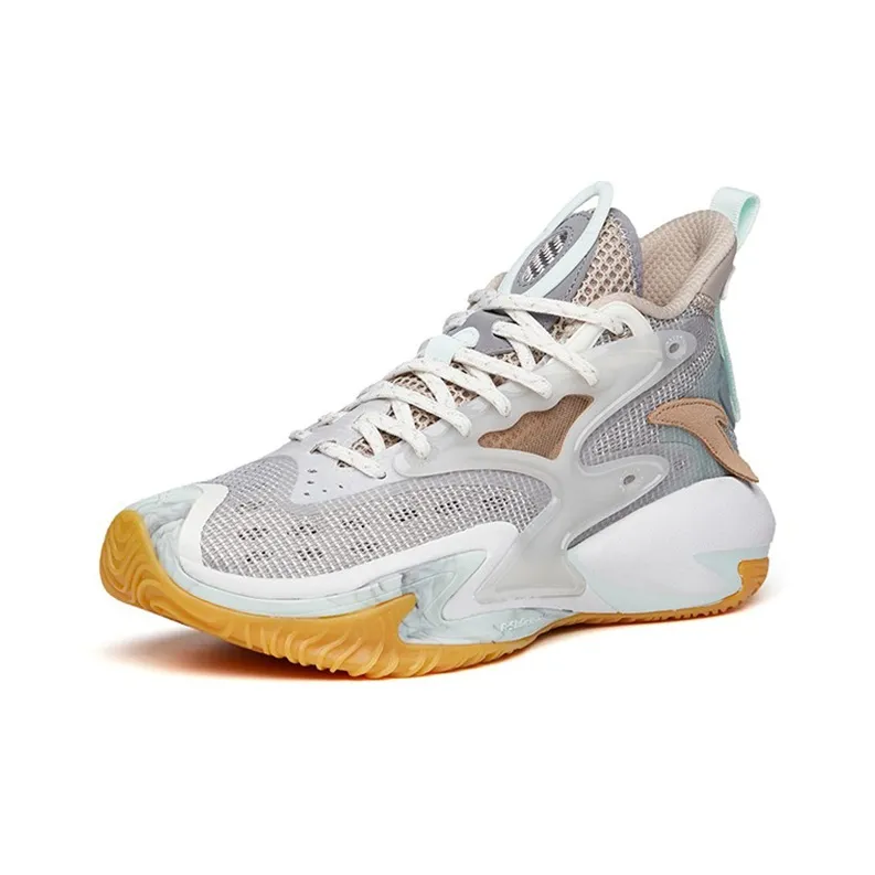 Anta Berserk 3 Cushioning Anti-Slip And Wear-Resistant Low-Top Performance Basketball Shoes Men's Gray-1