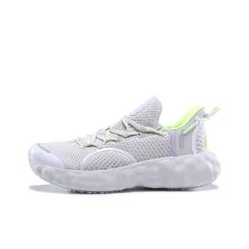 PEAK State Pole Cloud Running Shoes Men Low Top Gray/White
