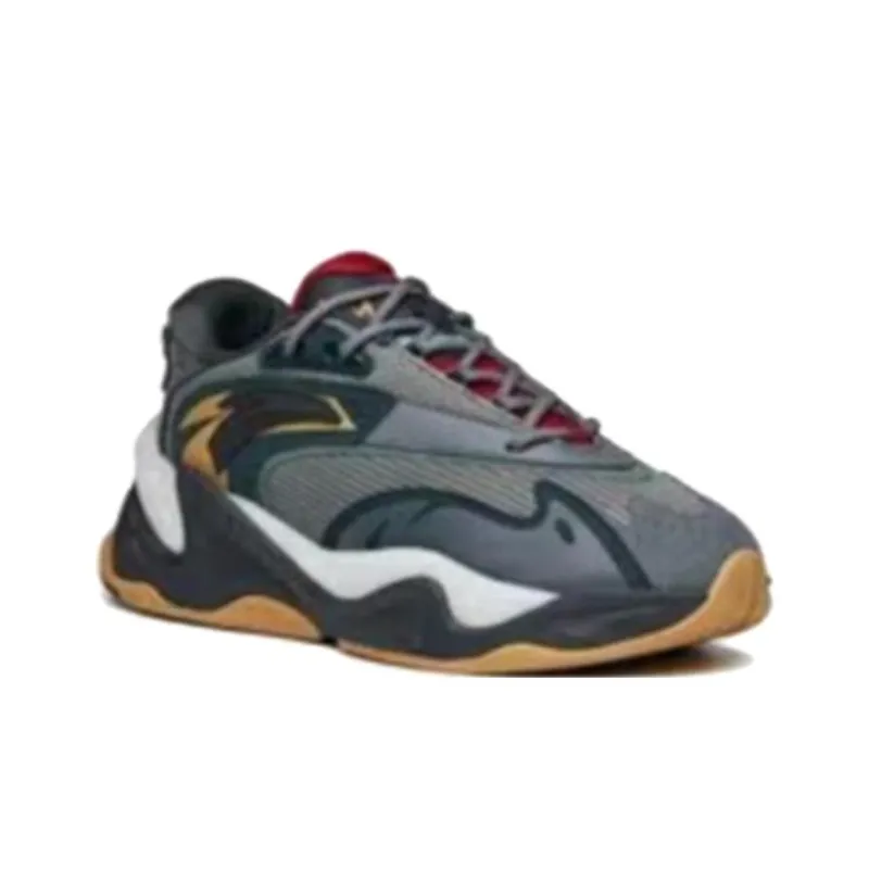 Anta Pulse Life Collection Anti-Slip Wear-Resistant Low-Top Chunky Sneakers Men's Gray-3