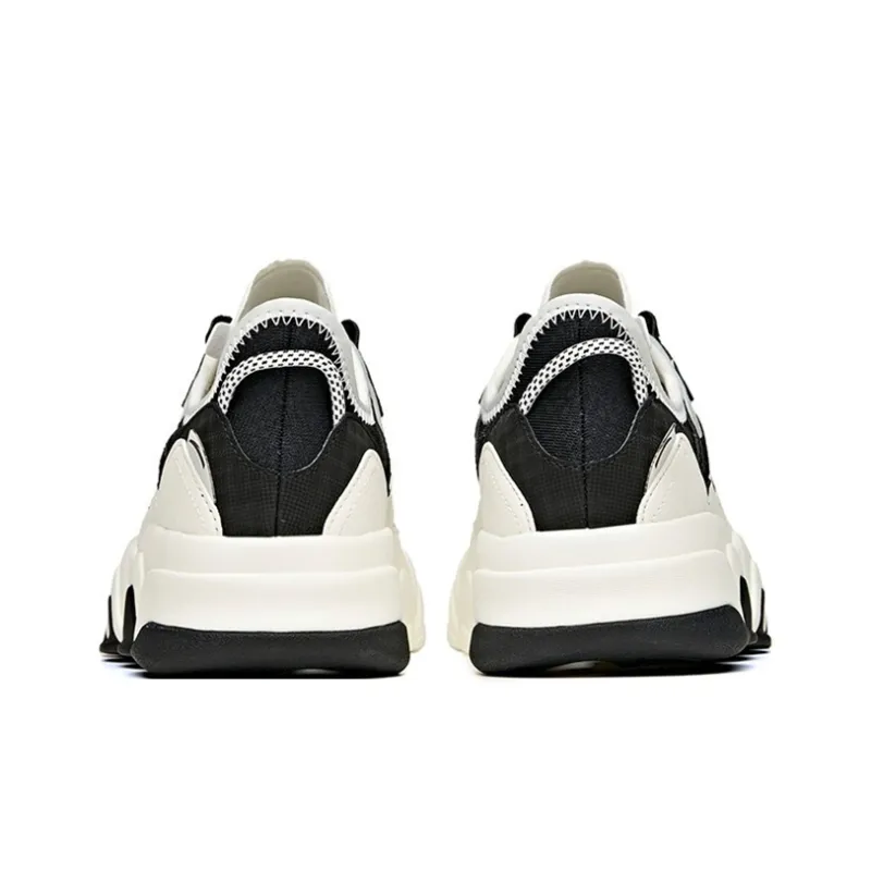 Anta Back Wave 1.0 Anti-Slip Wear-Resistant Low-Top Running Shoes Black White-3