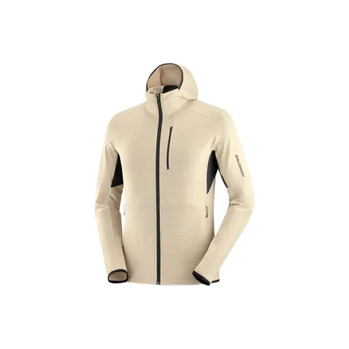 SALOMON ESSENTIAL LIGHTWARM Jackets Men White Pepper