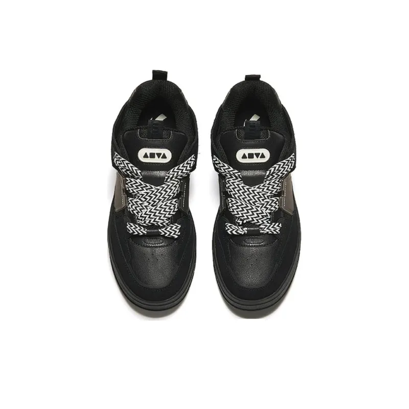 Anta Aoyou PRO Wear Resistant Low Top Skateboard Shoes Men's Black-2