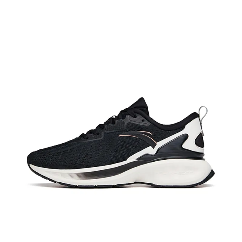 Anta Tron 1.5 Cushioning Wear-Resistant Low-Top Running Shoes Women's Black-0