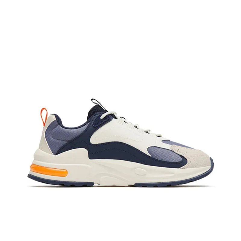 Anta Millennium 5.0 Anti Slip Wear Resistant Low Top Sports Casual Shoes Men's Gray Blue White-1