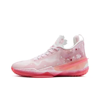 PEAK Flash 3 Taichi Cushioning Anti Slip And Wear Resistant Low Top Performance Basketball Shoes Cherry Blossom Pink