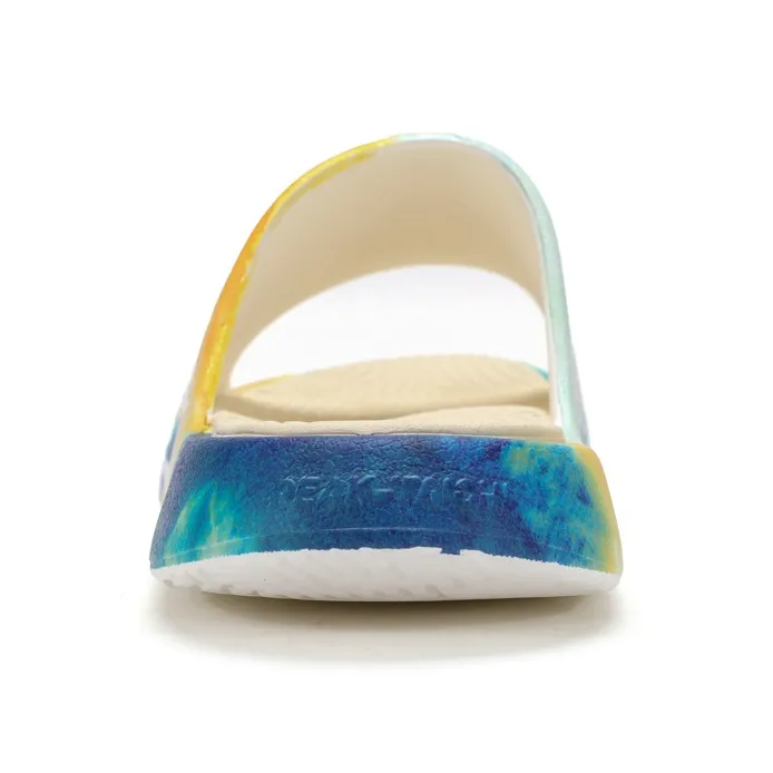 PEAK State Extremely Large Triangle 1.0 Slide Slippers Women's Milk Jade/Caribbean Blue-4