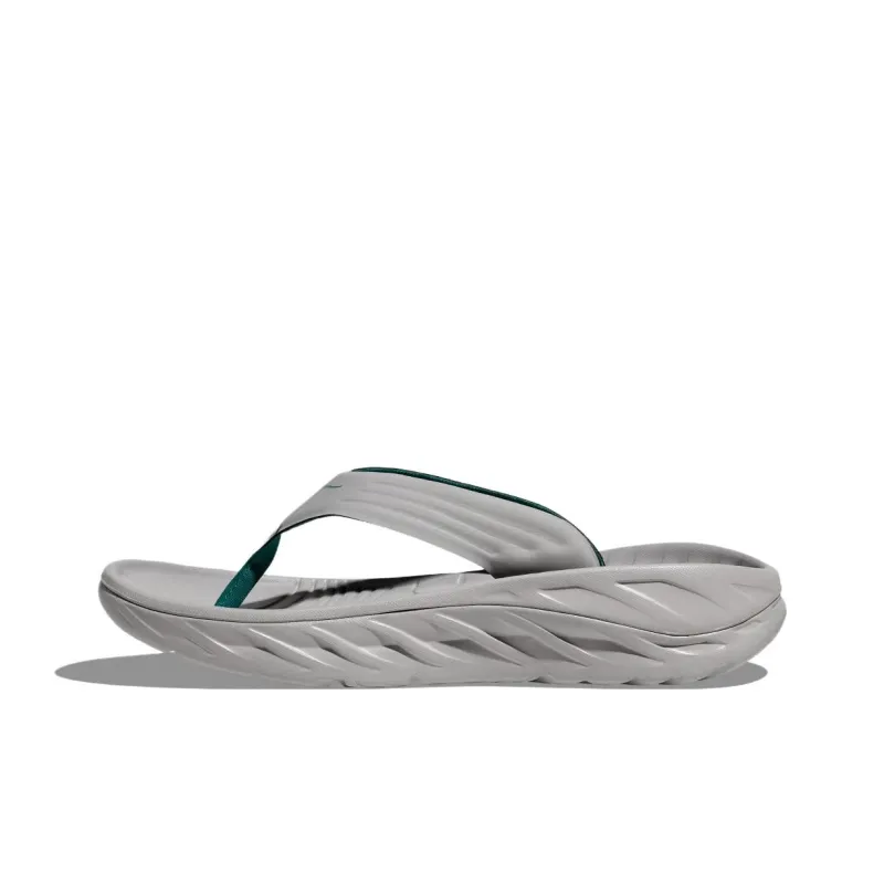 HOKA ONE ONE Ora Recovery Flip Quiet Flip Flops Men's Gray Green-0