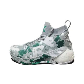 Anta KT4 Klay KT Lightweight Wear resistant And Non slip High Top Basketball Shoes Men's White Green