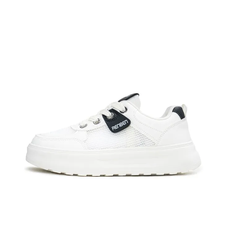 Humanism 1986 Wear-Resistant Lightweight Breathable Height Increasing Low-Top Skateboard Shoes Women's-6