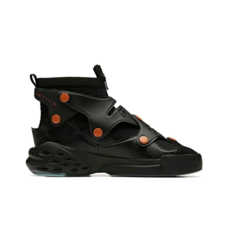 ANTA Bastard Casual Shoes Men High Top Black/Bronze/Oxygen Blue-1