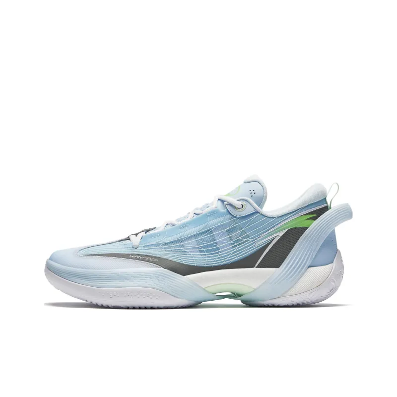Anta Three point Rain1.0 Cushioning Anti Slip And Wear Resistant Low Top Basketball Shoes Men's Blue Gray-0