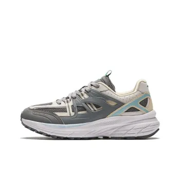 Anta AT955 Anti Slip Wear Resistant Low Top Running Shoes Men's Gray