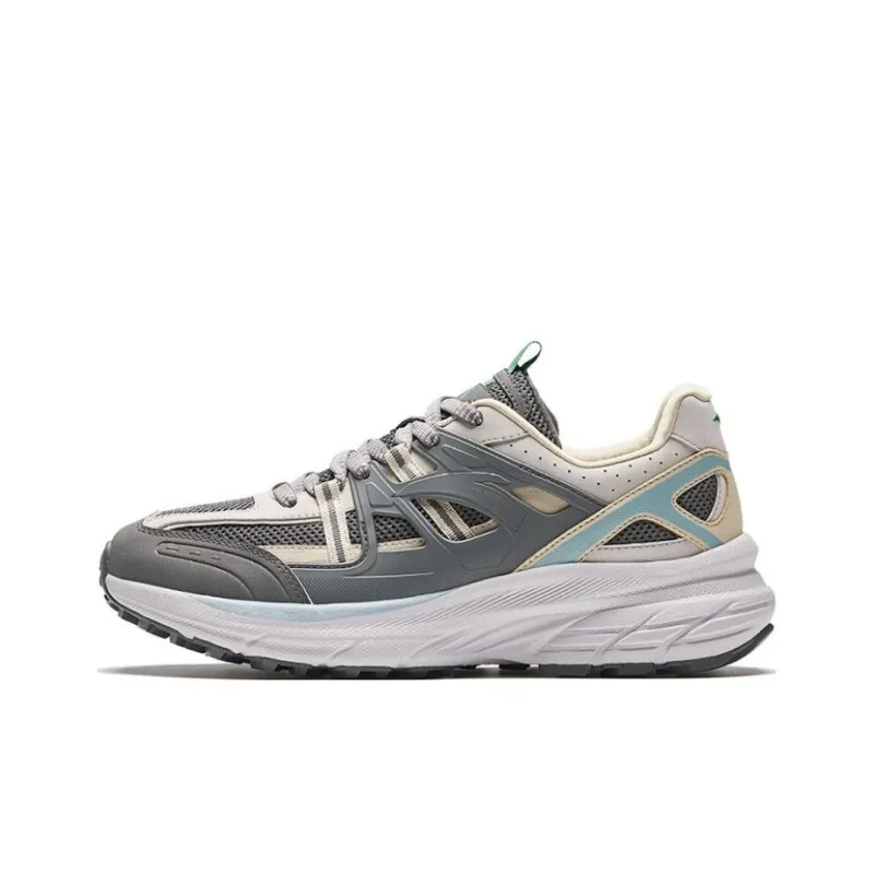 Anta AT955 Anti Slip Wear Resistant Low Top Running Shoes Men's Gray-0