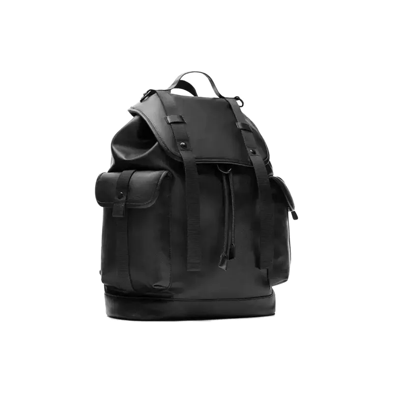 Slazenger PU Backpack Regular Unisex Black-1