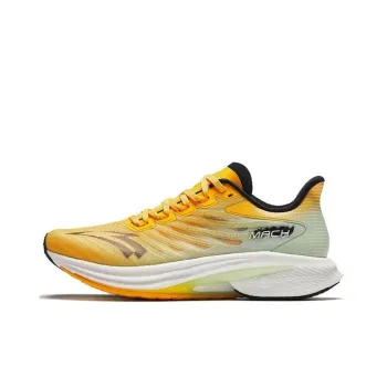 Anta MACH 4.0 Anti Slip Wear Resistant Low Top Running Shoes Men's Yellow Black