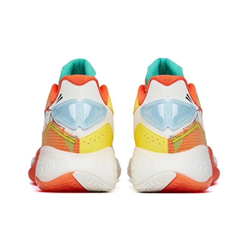 Anta A Flash Bubble 1.0 Cement Bubbles Low-Top Performance Basketball Shoes Koi Fish Color Scheme-4