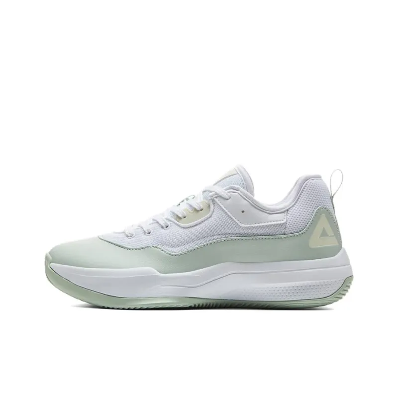 PEAK Lanying Basketball Shoes Women's Low Top Pea Green-0