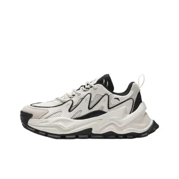Anta Hot Anti Slip Wear Resistant Low Top Chunky Sneakers Women's Black White