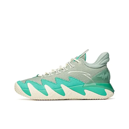 ANTA Reverse Blade Basketball Shoes Men Low-Top Green/White