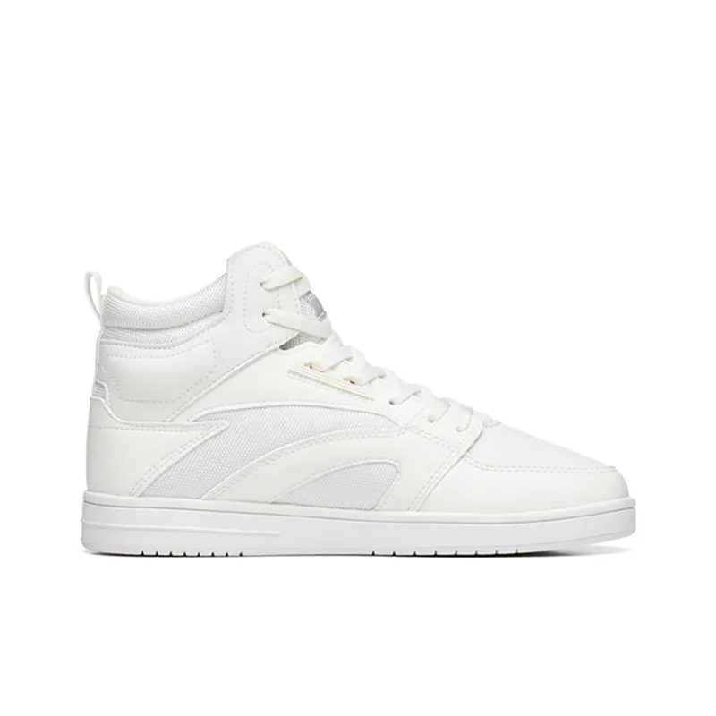 Anta Street Naughty High Top Skateboard Shoes Women's White-1