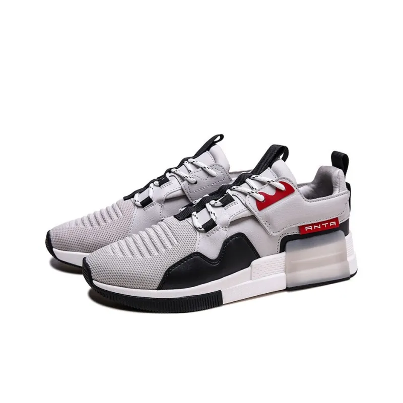 Anta Rubik's Cube Rejecting Mediocrity Low-Top Running Shoes Men's Gray-2
