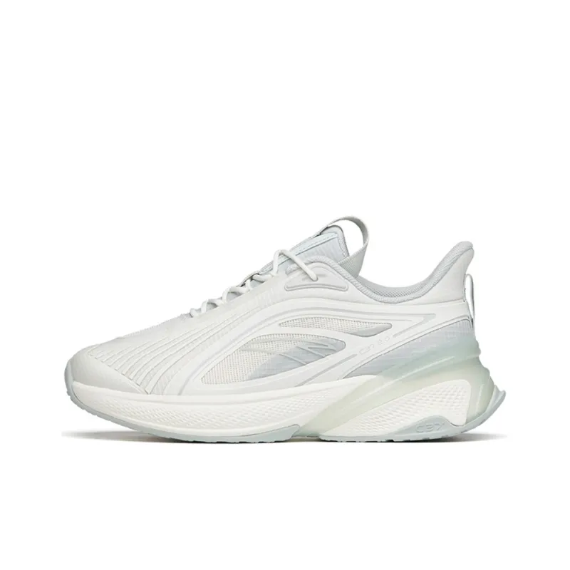 Anta C37 2.0 Abrasion Resistant Slip Resistant Low Top Running Shoes Women's White Gray Green-0