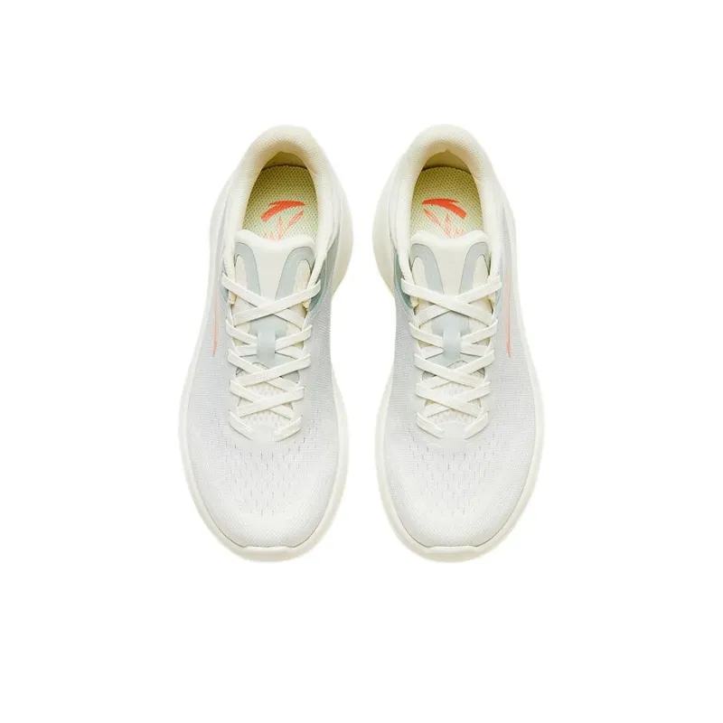 Anta Leaf 4.0 Anti Slip Wear Resistant Low Top Running Shoes Women's White Green-2