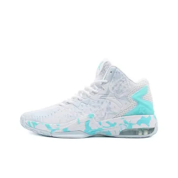 Anta KT3 Thompson Team Cushioning Anti Slip And Wear Resistant High Top Basketball Shoes White Blue